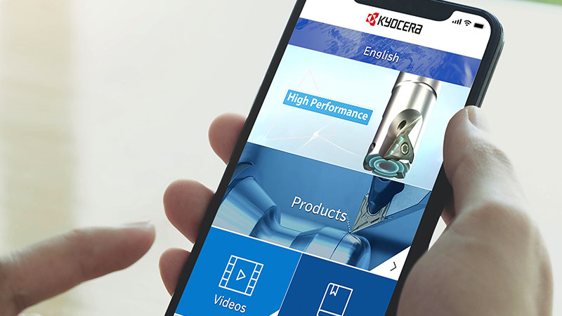 Kyocera App display on mobile